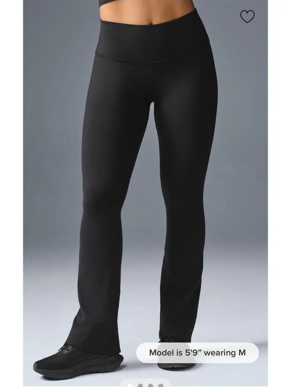 Alo Yoga Black Airbrush Bootcut Leggings size M